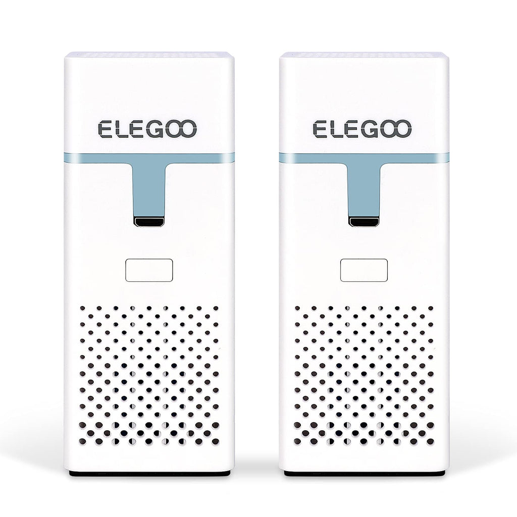 [Australia - AusPower] - ELEGOO Air Purifier Battery Powered Absorb and Filter the Liquid Resin Odor with Activated Carbon for LCD/DLP/MSLA 3D Printer（Pack of 2） 