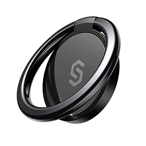 [Australia - AusPower] - Syncwire [Wireless Charger Friendly] Cell Phone Ring Holder Ceramic Stand Support Wireless Charging 360° Rotation Phone Ring Holder Sturdy and Sleek Loop Finger Ring Kickstand Suitable for All Phones 