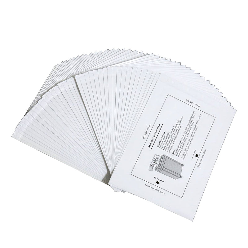 [Australia - AusPower] - EVNSIX 40 Pack Paper Shredder Sharpening Lubricating Shredder Sheets Lubricant Sheets 40Pack 