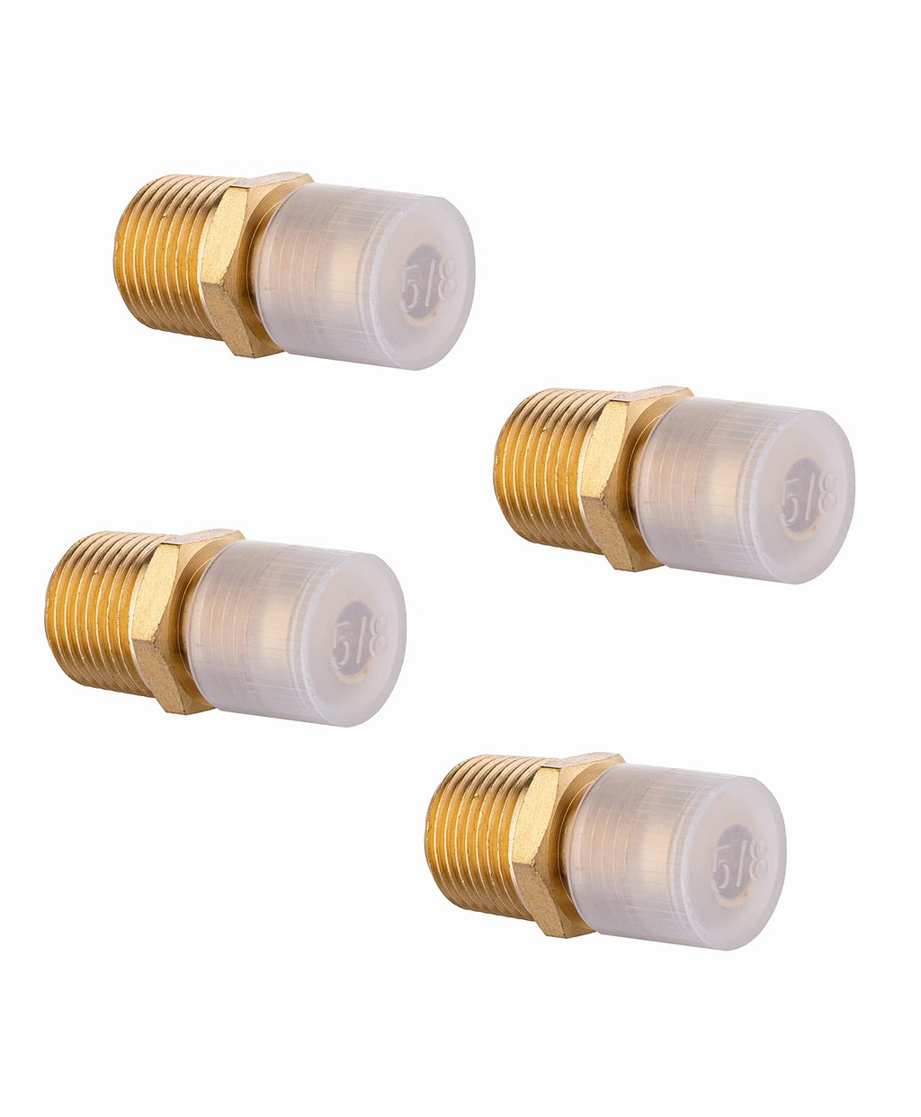 [Australia - AusPower] - (Pack of 4) Brass Tube Fitting for Propane Fitting, Half-Union, 3/8 in. Flare x 3/8 in. Male Pipe 