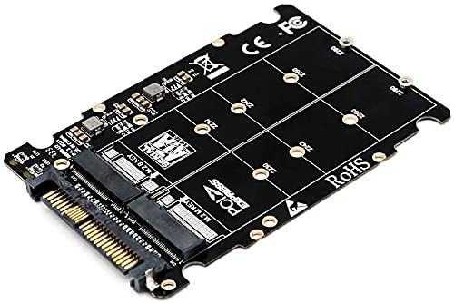 [Australia - AusPower] - M.2 NVME SSD(Key M) Key B SSD to U.2 SFF-8639 Adapter Converter 