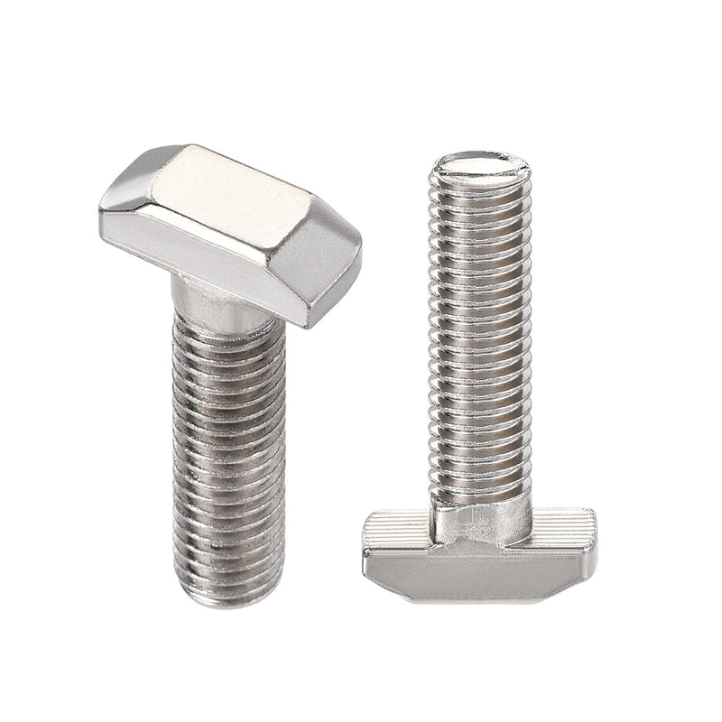 [Australia - AusPower] - uxcell M8x30mm T-Slot Drop-in Stud Sliding Bolt Screw Carbon Steel for 40 Series Aluminum Profile 5pcs 