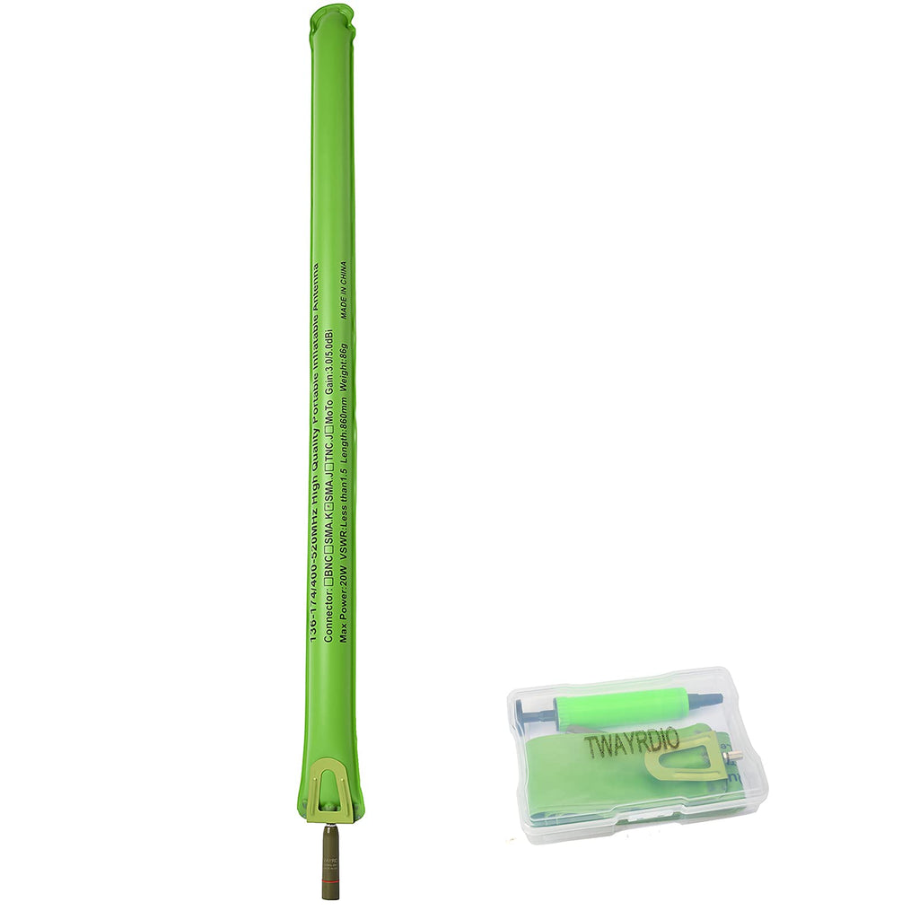 [Australia - AusPower] - TWAYRDIO 144/430MHz Dual Band Portable Inflatable Antenna with SMA Male Connector 33.6 inches High Gain Handheld Ham Radio Antenna for YAESU FT-50 FT-60 FT-70 FT-70D FT-3DR TYT WOUXUN Radios 