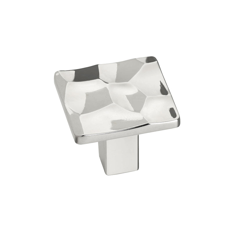 [Australia - AusPower] - Amerock | Cabinet Knob | Polished Nickel | 1-3/16 inch (30 mm) Length | Kamari | 1 Pack | Drawer Knob | Cabinet Hardware 