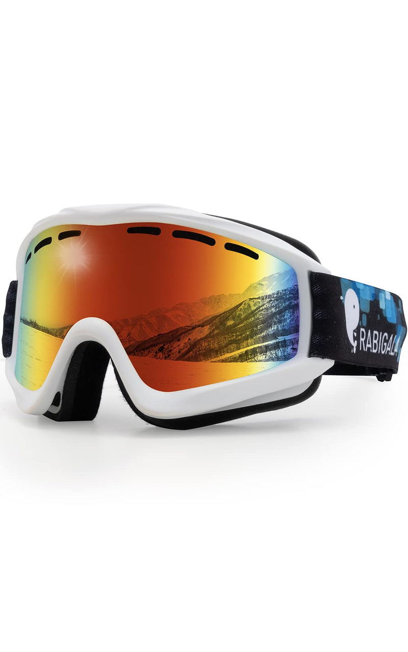 [Australia - AusPower] - Snowboarding Goggles Snow Ski Goggles Double-Layer Anti-fog Skiing Goggles for Snowmobile Skating Revo 