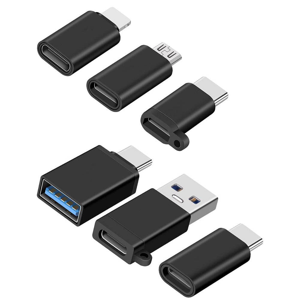 [Australia - AusPower] - RUICAI USB Type C Adapter Micro USB to USB C Adapter USB Type C to USB A USB C to USB 3.0 Adapter for Android Devices and more 6Pack Black 