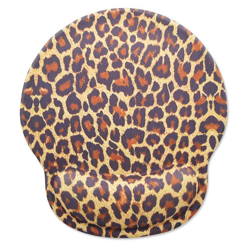 [Australia - AusPower] - Leopard Mouse Pad with Wrist Support,Desk Accessories Ergonomic Mouse Pad Durable & Comfortable Large Non-Slip Cheetah Wrist Rest for Gaming,Computer,Laptop,Home Office 