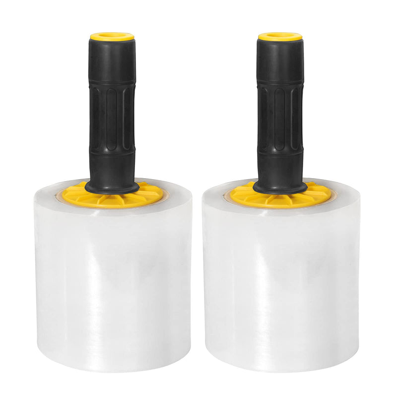 [Australia - AusPower] - Excell Mini Stretch Wrap Film Dispensers (3"Core), Handy Wrappers, Hand Held Stretch Film Dispenser with Brake, Use for Office, Home, Stores and Warehouses 