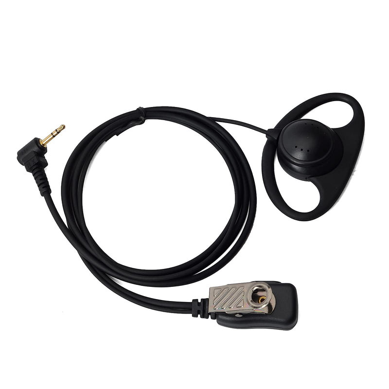 [Australia - AusPower] - HYSHIKRA Talkabout Earpiece for Motorola T600 T472 T801 T801 T460, D Shape Headset with Lapel PTT Built-in Mic for MH230R T200 MR350R MT350R Walkie-Talkie Handheld Transceiver 