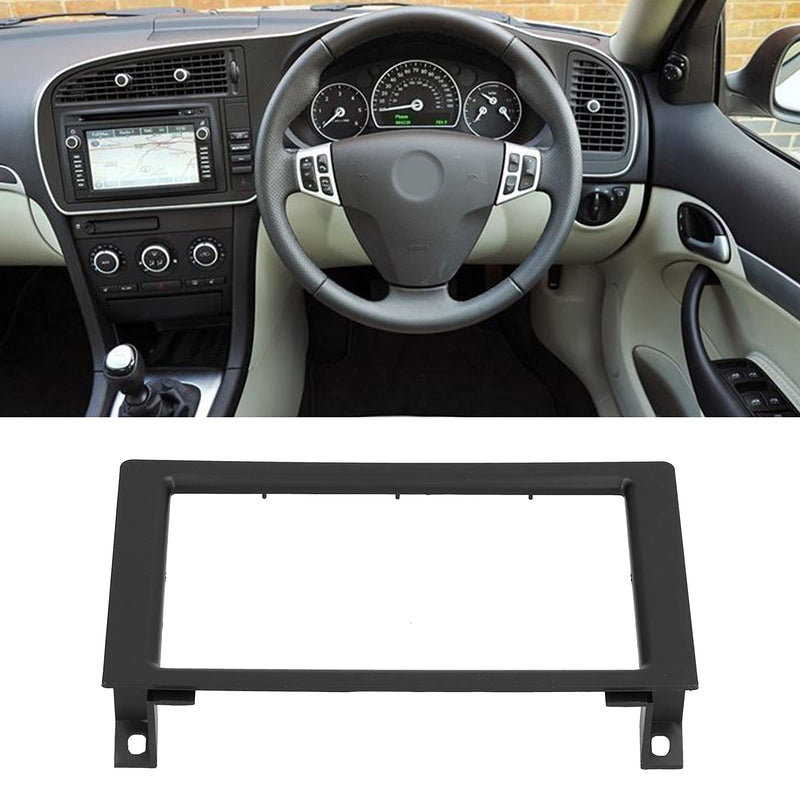 [Australia - AusPower] - Qiilu Double DIN Installation Dash Kit, Navigation Fascia Central Control Stereo Radio DVD Panel for Saab 9‑3 2007‑2010 
