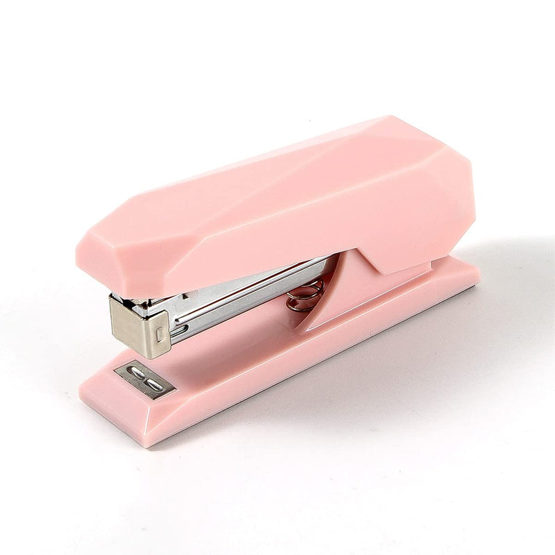 [Australia - AusPower] - COCOMK Stapler with Staples,Small Heavy Duty staplers for Desk (Pink) Pink 