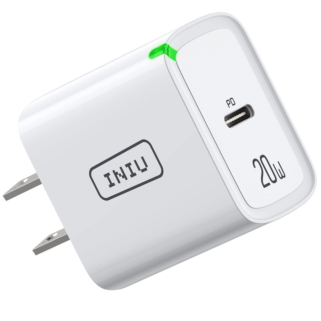 [Australia - AusPower] - USB C Charger, INIU Safest 20W PD Fast Charging Wall Charger, Quick Charge Power Adapter Plug Compatible with iPhone 13 12 11 Pro X 8 Samsung S21 S20 Note 20 iPad AirPods Google LG Magsafe Huawei etc. 