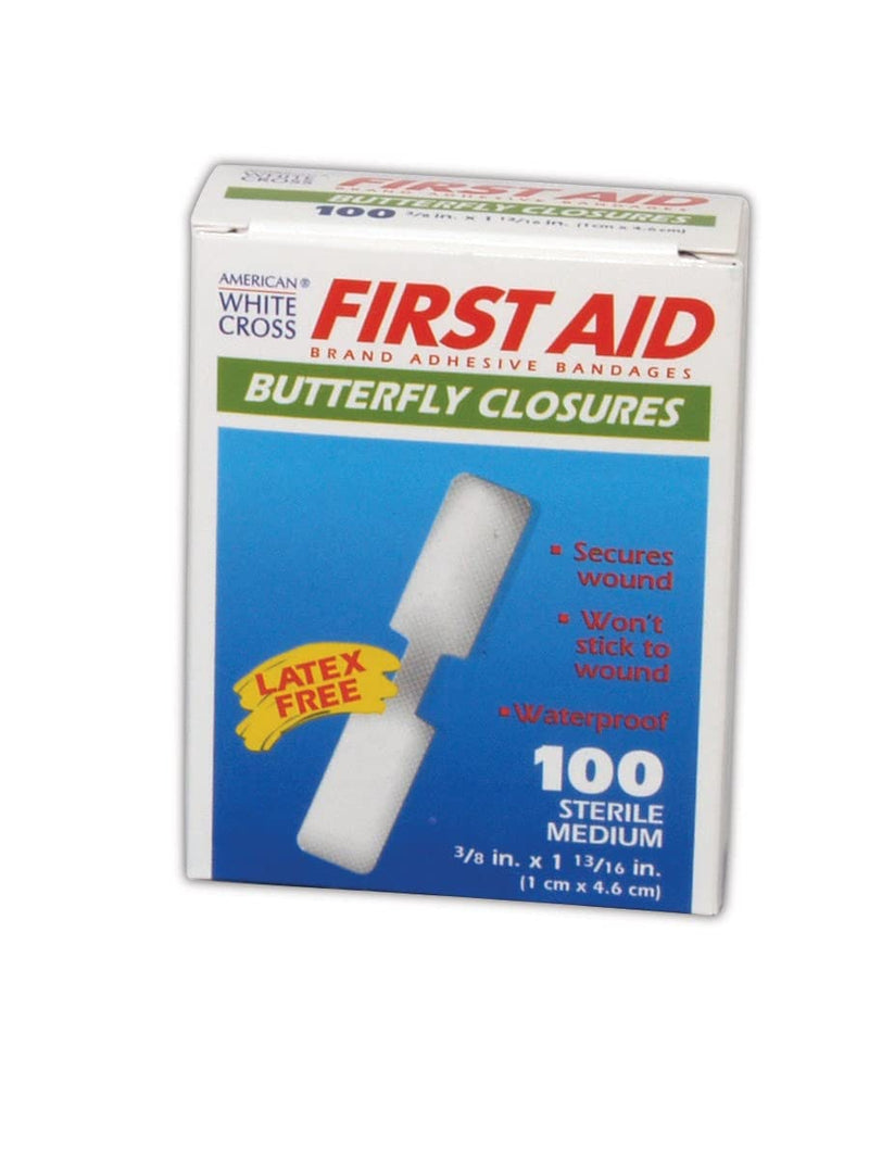 [Australia - AusPower] - MAGID AM WHT CRS MP60233 American White Cross Medium and Large Butterfly Wound Closures, 3/8" x 1 13/16", Flesh (Pack of 200) M Pack of 200 