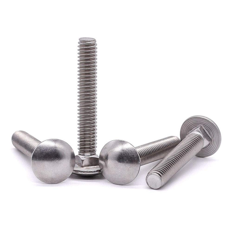 [Australia - AusPower] - 1/2-13 x 2-1/2" (1/2" to 3" Lengths Available) Round Domed Head Square Neck Carriage Bolt 304 Stainless Steel 18-8, Grade 8.8, Full Thread, Coarse Thread UNC, 6 PCS 1/2-13 x 2-1/2" (6 Pack) 