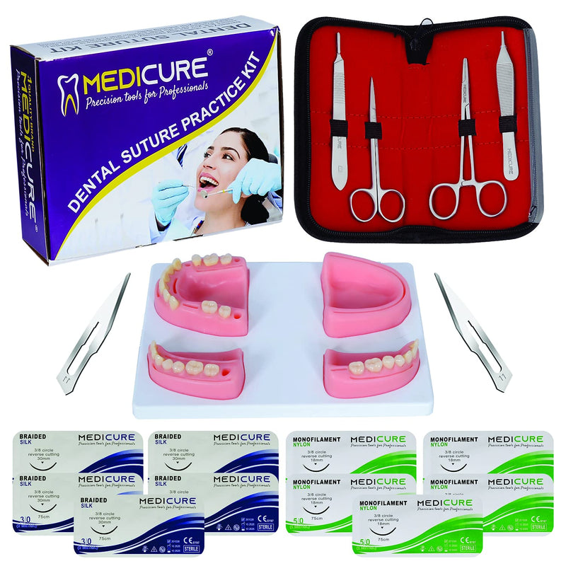 Dental Suture Practice Kit Oral Suture Gum Training Pad Model for