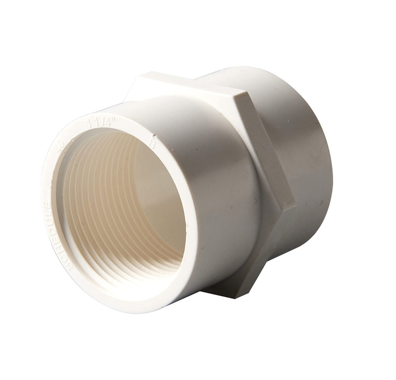 [Australia - AusPower] - Rainbow Dream 1/2 Inch PVC Female Adapter Pipe Fitting (Socket x Female Pipe Thread) - 15 Pack, White 
