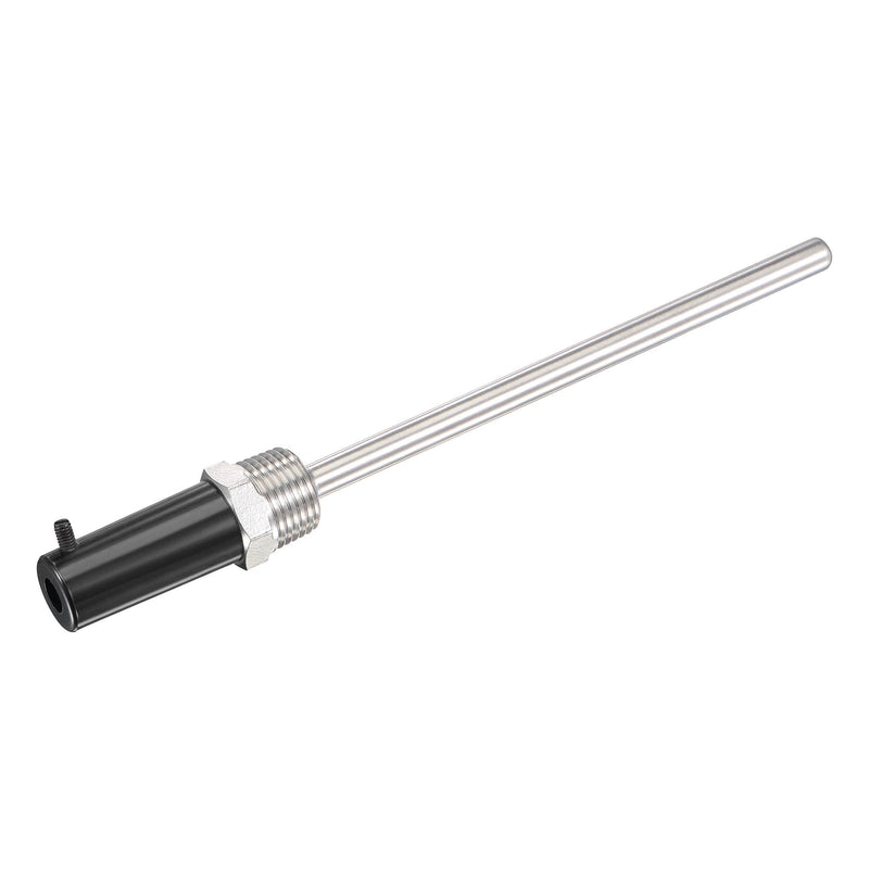 [Australia - AusPower] - uxcell 8mm Dia G1/2 Thermowell Weldless Stainless Steel 201 150mm Length with Casing Pipe for Beer Fermenter 