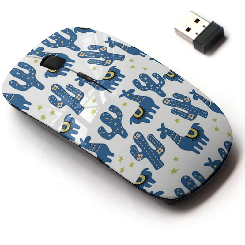 [Australia - AusPower] - 2.4G Wireless Mouse with Cute Pattern Design for All Laptops and Desktops with Nano Receiver - Kids Fun Characters Texture Mexico 