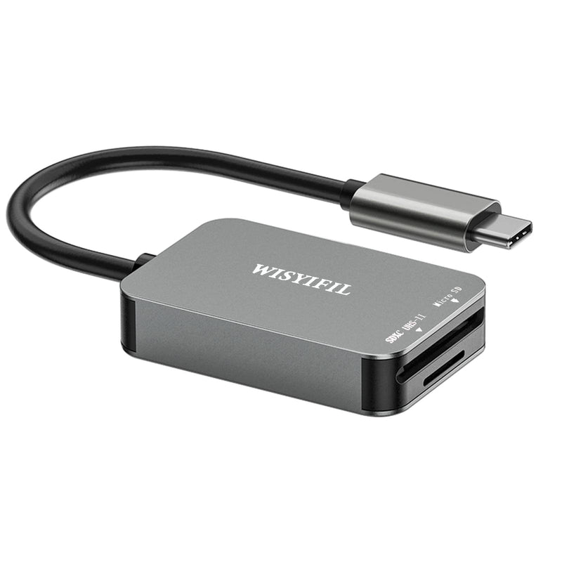 [Australia - AusPower] - UHS-II High Speed Card Reader, USB C SD 4.0 Memory Card Reader, for SDXC, SDHC, SD, MMC, Micro SDXC, Micro SD, Micro SDHC Card, UHS-II UHS-I Cards, Compatible with MacBook Pro, iPad Pro Samsung S21 