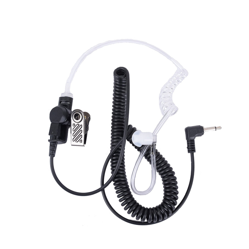 [Australia - AusPower] - LSENG 3.5mm Listen Only Earpiece with Clear Acoustic Coil Tube Surveillance Headset for Two-Way Radios, Transceivers, and Radio Speaker Mics Jacks 1 Pack Black 