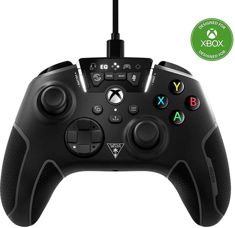 [Australia - AusPower] - Turtle Beach Recon Controller Wired Gaming Controller for Xbox Series X & Xbox Series S, Xbox One & Windows 10 PCs Featuring Remappable Buttons, Audio Enhancements, and Superhuman Hearing - Black 