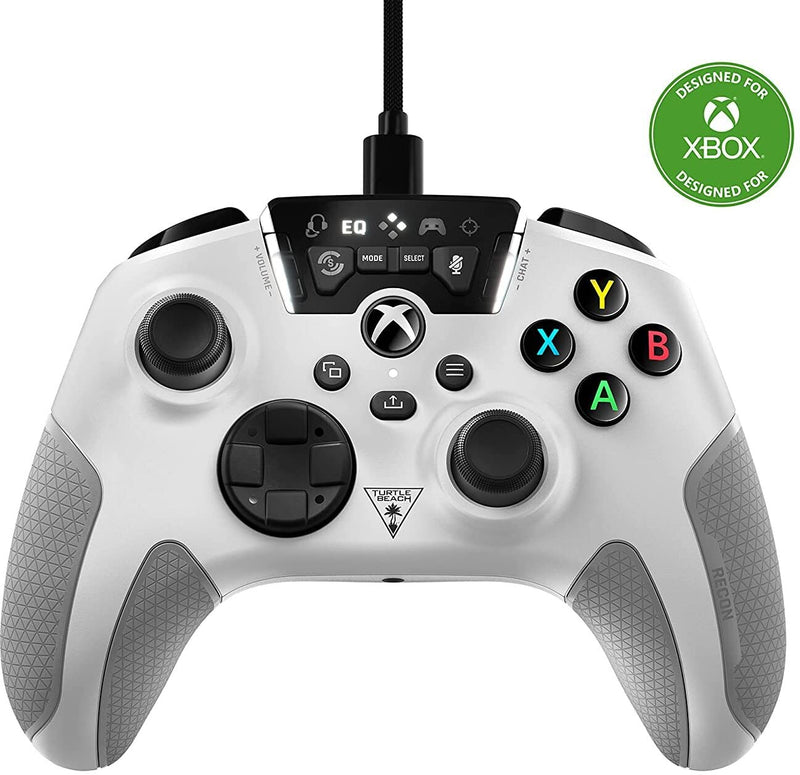 [Australia - AusPower] - Turtle Beach Recon Controller Wired Gaming Controller for Xbox Series X & Xbox Series S, Xbox One & Windows 10 PCs Featuring Remappable Buttons, Audio Enhancements, and Superhuman Hearing - White 