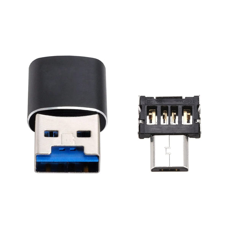 [Australia - AusPower] - Xiwai USB 3.0 to Micro SD SDXC TF Card Reader with Micro USB 5pin OTG Adapter for Tablet/Cell Phone Black Reader+Micro Connector 
