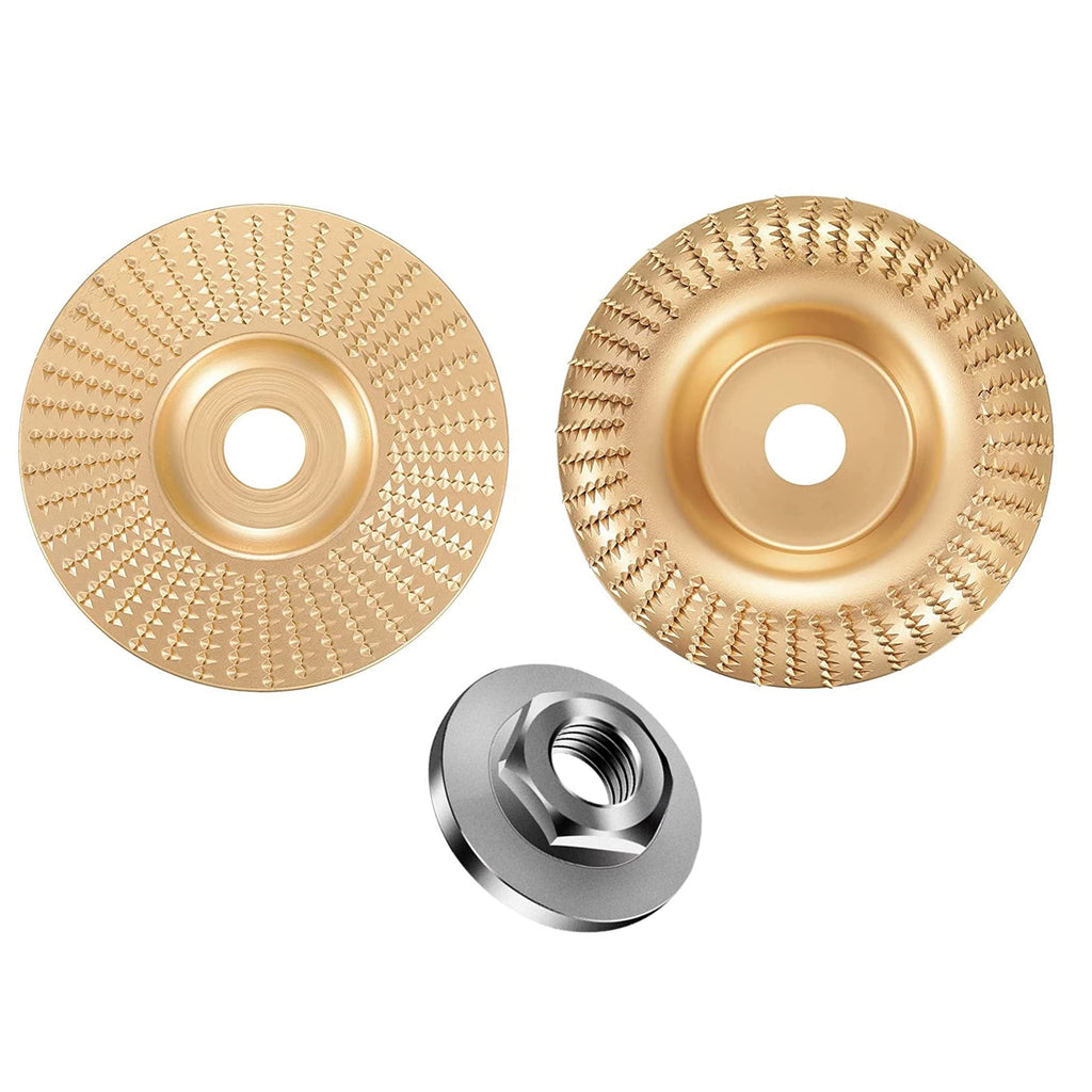 [Australia - AusPower] - HBXVD Wood Carving Disc,Grinding Wheel,Angle Grinder Shaping Discs for 5/8 Inch Bore Grinder,Abrasive Grinding Discs for Woodworking Tools Power Caver,Tungsten Carbide Wood Shaping Wheel A 