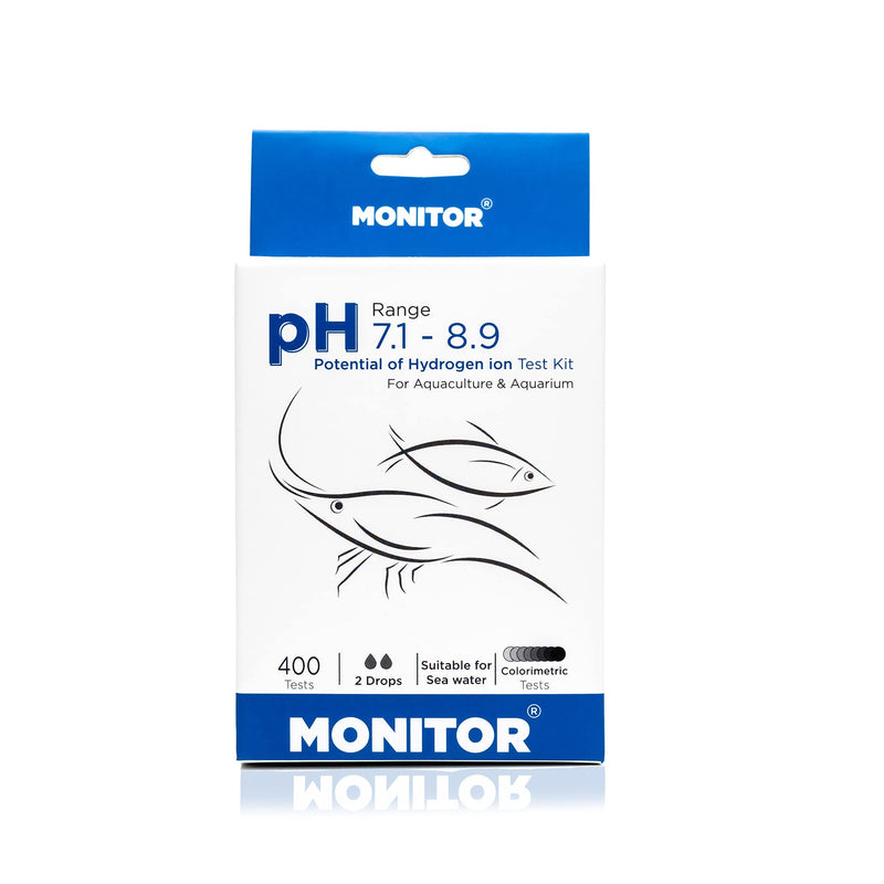 [Australia - AusPower] - Generic Monitor pH 7.1-8.9 Test KIT (400 Tests) - Monitor Aquarium and aquaculture Water Quality 