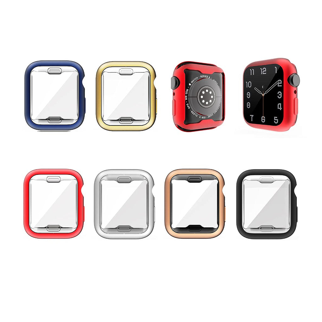 [Australia - AusPower] - Smart Watch Screen Protector Cover Compatible With Apple Watch 6/SE/5/4,Soft TPU With High Transparency Build-in Screen Matte Color iwatch Case (For Apple Watch series 6/SE/5/4 40mm) For Apple Watch series 6/SE/5/4 40mm 