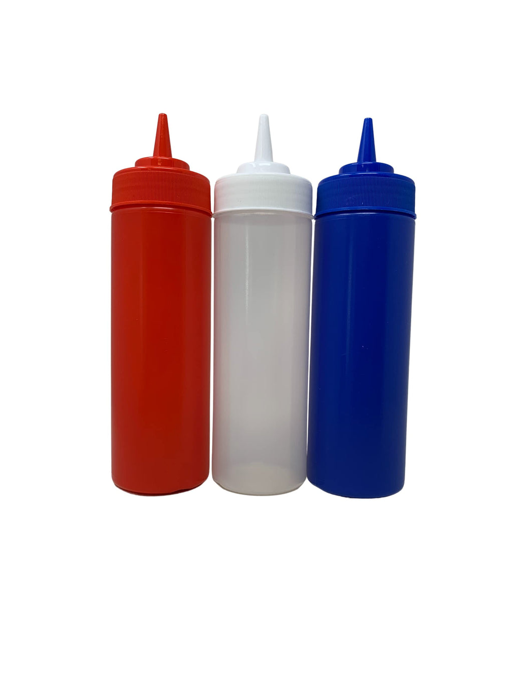 [Australia - AusPower] - bark and lindy Squeeze Bottles in Patriotic Red White and Blue Colors for Condiments Oils Dressings 12oz Each 