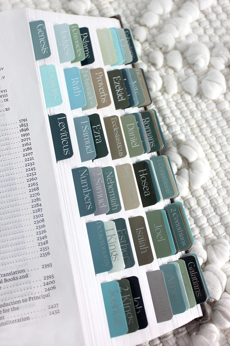 [Australia - AusPower] - Idyllic Grace - Courageous - Bible Tabs - Silver Foil - Bible Journaling - Beautiful Index Tabs - Bible Tabs - 66 Books - Indexing Tabs - Laminated - Durable… Courageous Standard 