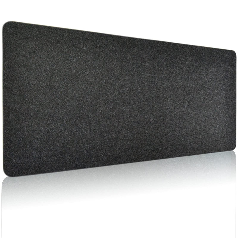 [Australia - AusPower] - DAWNTREES Large Felt Desk Pad , 40''x16'' Full Desk Mouse Pad, Desk Pad for Keyboard ,Computer Mat for Desk ,100X40cm Felt Desk Mat for Desk Pad Protector 100x40cm Dark Grey 