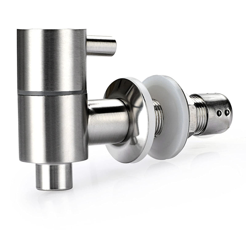 [Australia - AusPower] - BTSKY Stainless Steel Spigot for Beverage Dispenser, Metal Spigot For Beverage Dispenser Replacement Spigot Fits 5/8 To 3/4 Inch Opening for Glass Drink Jar and Other Gravity Filter Systems 