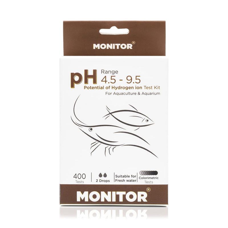 [Australia - AusPower] - Monitor pH 4.5-9.5 Test KIT (400 Tests) - Monitor Aquarium and aquaculture Water Quality 