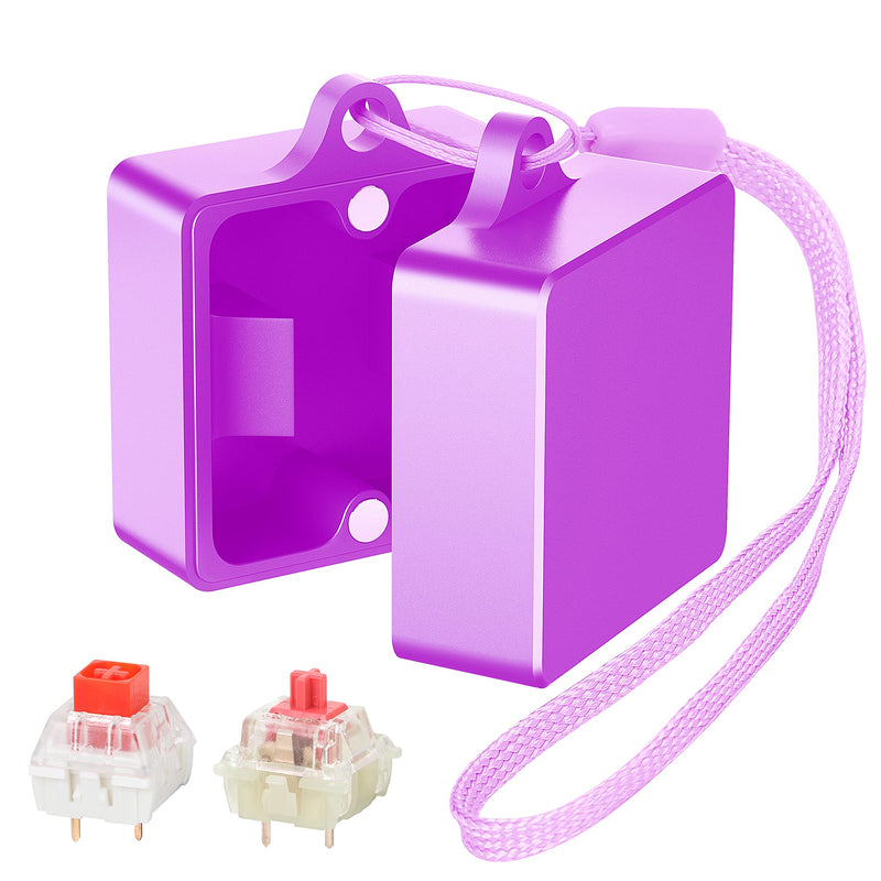 [Australia - AusPower] - HONKID Switch Opener Aluminum Keyboard Switch Opener for Cherry MX Gateron Kailh Outemu and Panda Mechanical Switches with Metal Magnet (Purple) purple 