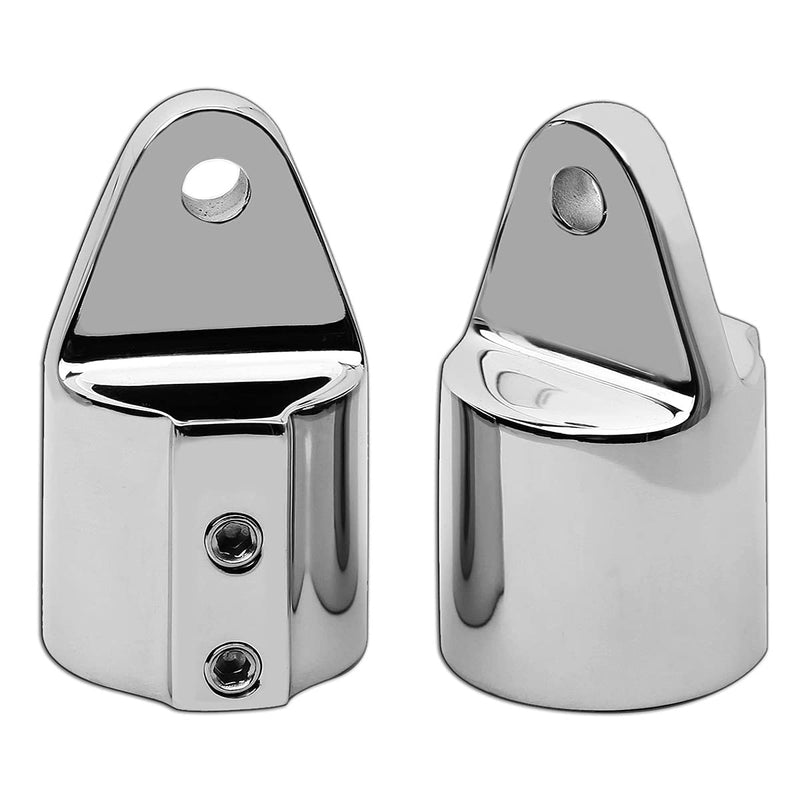 [Australia - AusPower] - Boat Top Hardware Bimini Top Hardware 7/8 inch and 1 Inch Eye End Cap Fitting 316 Stainless Steel Boat Top Parts Heavy Duty Bimini Bracket Rail Brace Bimini Top Accessories, Pack of 2 1 inch ID 