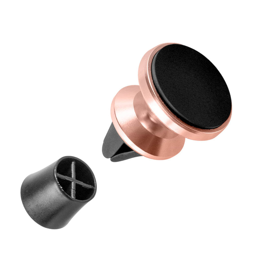 [Australia - AusPower] - iJoy Cell Phone Car Mount- Magnetic Car Phone Holder for Use with Dash or Air Vent- Secure Magnetic Car Accessory for Hands Free Display- Universally Compatible (Rose Gold) Rose Gold 