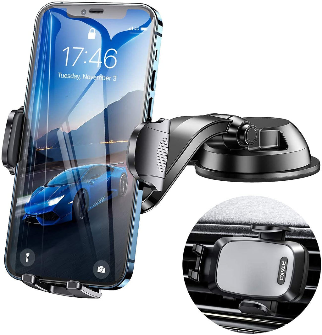 [Australia - AusPower] - MichPong Car Phone Holder Mount, Cell Magnetic Dashboard Suction Cup Phone Holder with Strong Sticky Gel Pad,Compatible with iPhone 12 11 Pro, Xr, Xs, XS MAX,XR,X, Galaxy S20 Note 20 Ultra 