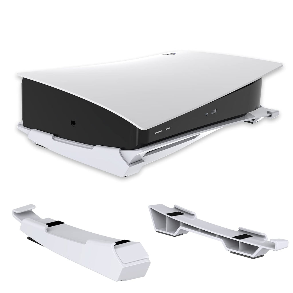 [Australia - AusPower] - NexiGo PS5 Accessories Horizontal Stand, [Minimalist Design], PS5 Base Stand, Compatible with Playstation 5 Disc & Digital Editions, White 