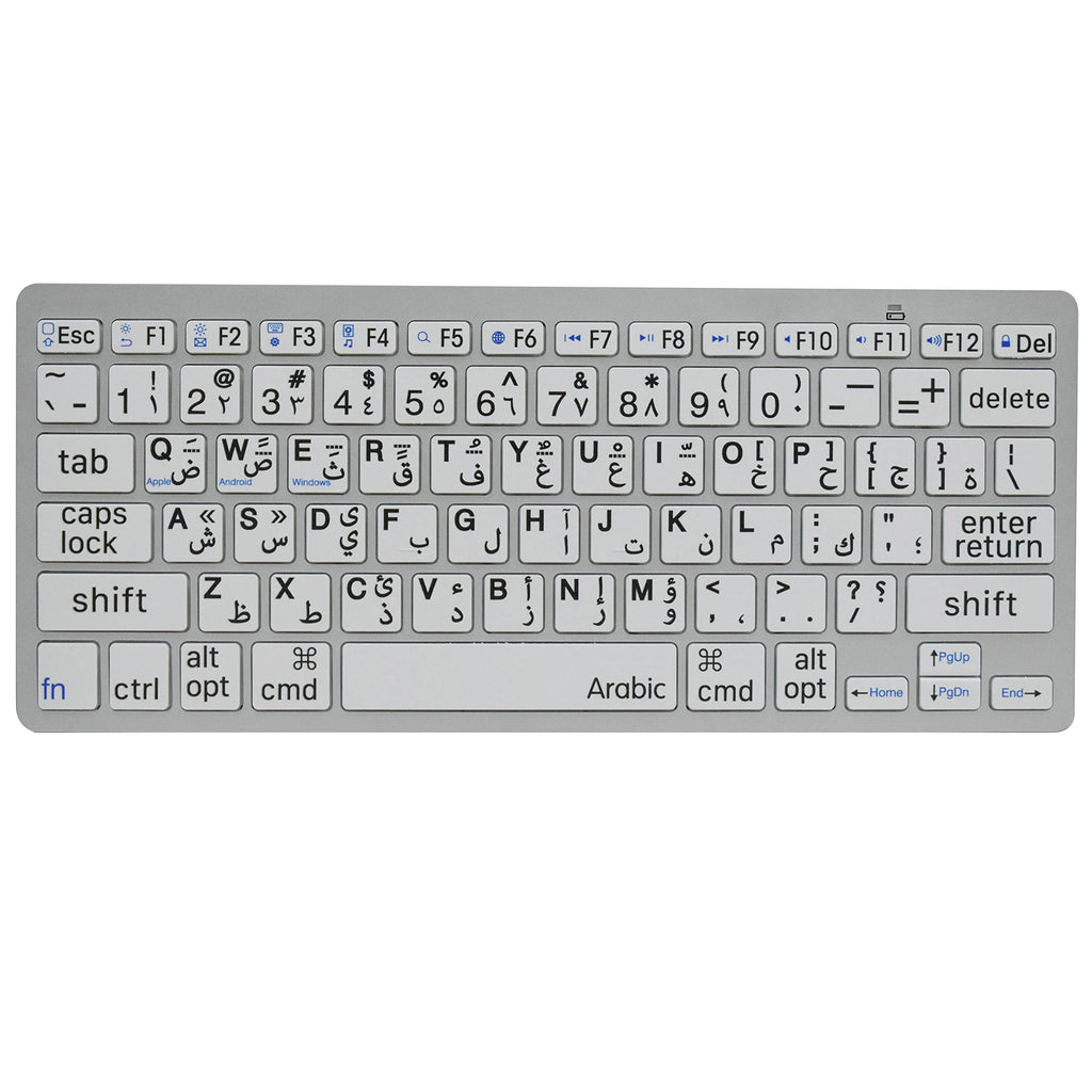 [Australia - AusPower] - Arabic Large Print Computer Wireless Keyboard with Oversized Print Letters for Low Vision Individuals 