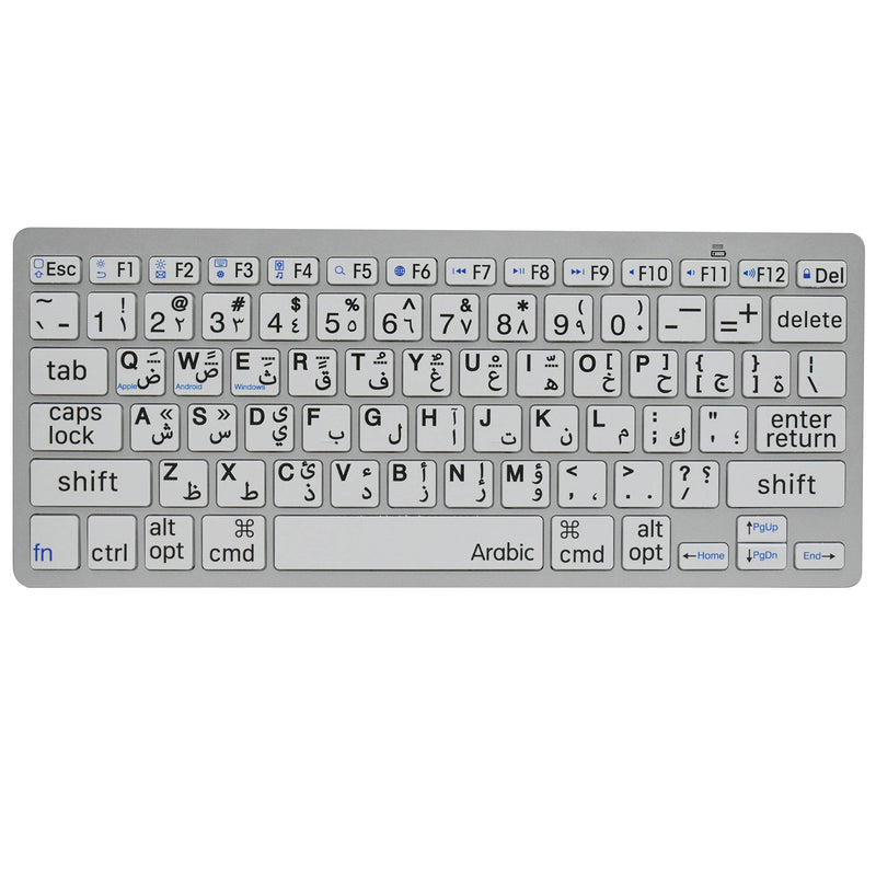 [Australia - AusPower] - Arabic Large Print Computer Wireless Keyboard with Oversized Print Letters for Low Vision Individuals 