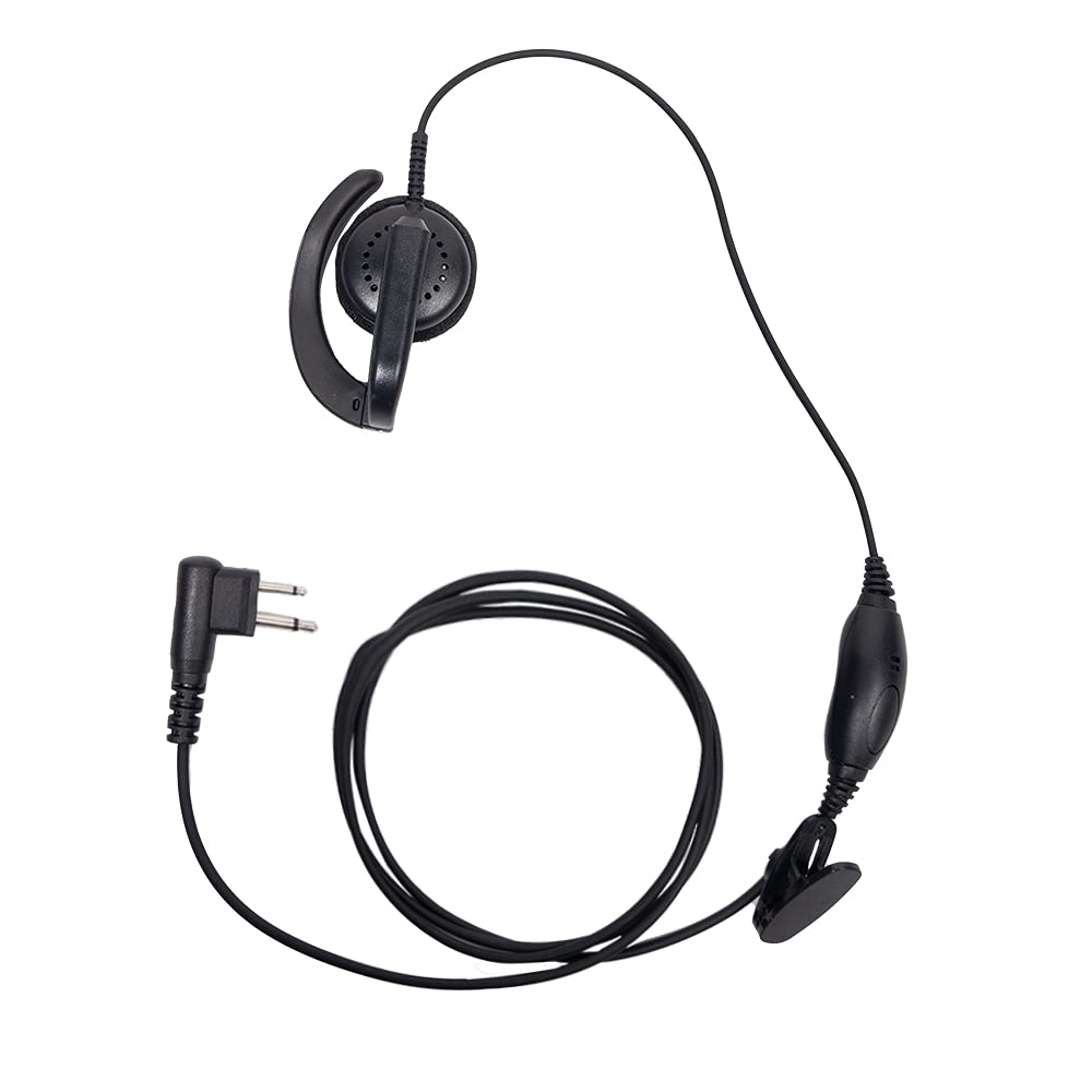 [Australia - AusPower] - Klykon 2 Pin Earpiece Headset with Ptt Mic VOX for Motorola Cp200 Cls1410 Cp185 Cp200d Rdm2070d Walkie Talkie 2 Way Radio 