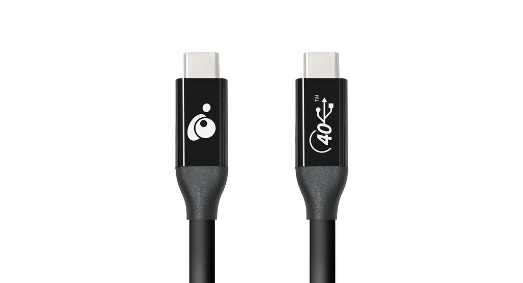 [Australia - AusPower] - IOGEAR USB4 C to C Cable (40Gbps) [USB-IF] -G2LU4CCM01 30 Inch 40Gbps 
