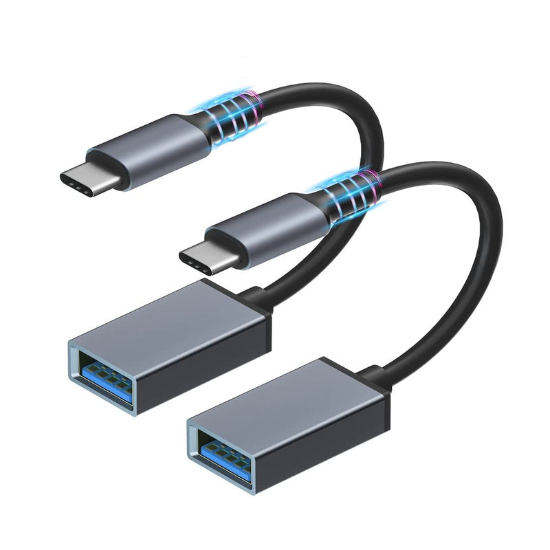 [Australia - AusPower] - sunshot USB C to USB 3.0 Adapter 2 Pack Type C OTG Cable Thunderbolt 3 to USB Female Adapter OTG Cable Compatible with MacBook Pro 2018 2017,Samsung Galaxy S20 S20+ Ultra S8 S9 Note 10 and More 