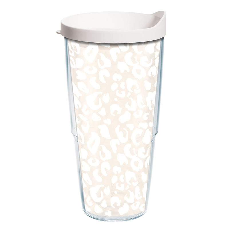 [Australia - AusPower] - Tervis Leopard Frost Animal Print Made in USA Double Walled Insulated Tumbler, 24oz, Clear 