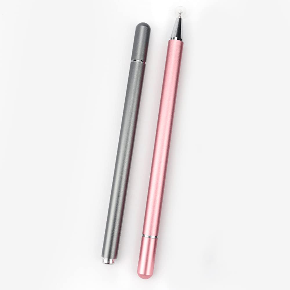 [Australia - AusPower] - Stylus Pens, 2 Set High Sensitive Disc & Fiber Tips Magnetic Universal Touch Screen Pens 