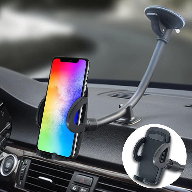 [Australia - AusPower] - Keipc Car Cell Phone Holder Mount, 13-Inches Gooseneck Dashboard Windshield Window Cell Phone Mount for Car with Ultra Sticky Gel Pad, Car Mount for iPhone Galaxy and More 