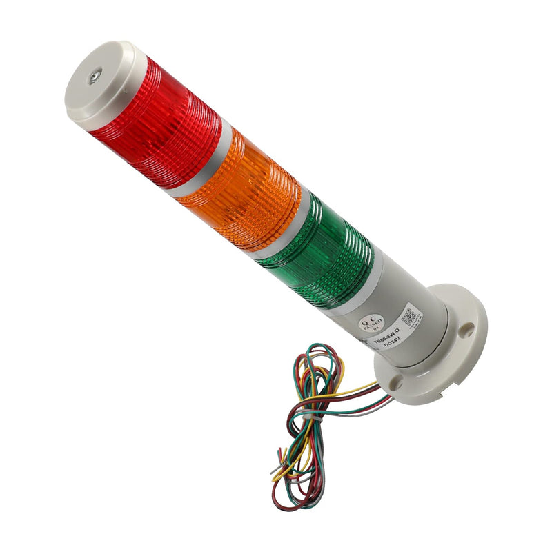 [Australia - AusPower] - Bettomshin TB50-3W-D Warning Light Bulb Flashing Industrial Signal Tower Lamp Buzzer 3W DC24V Red Green Yellow Flashing No Sound 1pcs 