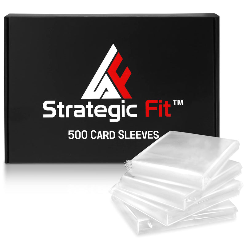 [Australia - AusPower] - 500 Premium Trading Card Sleeves - Standard Size Card Protector Sleeves - Snug Fit Clear Card Sleeves for Games - Ideal as MTG Card Sleeves - Soft Plastic Card Sleeves for Collectors - Not for Sports 
